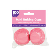 Mini Cupcake Cases 100pk – New Pink