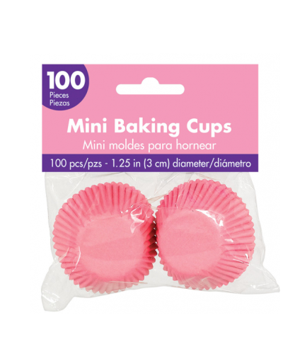 Mini Cupcake Cases 100pk – New Pink