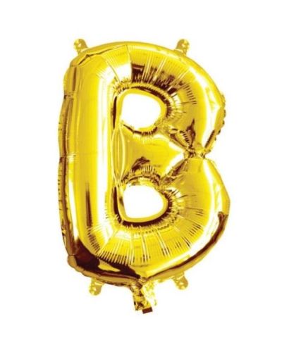 Mini Gold Foil Balloon – Letter B