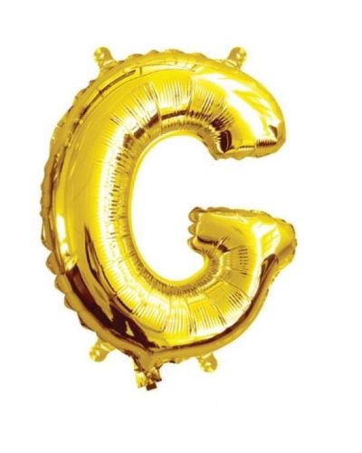 Mini Gold Foil Balloon – Letter G