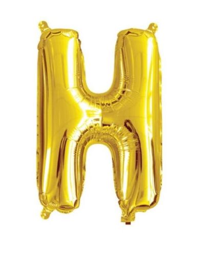 Mini Gold Foil Balloon – Letter H