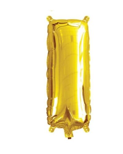 Mini Gold Foil Balloon – Letter I