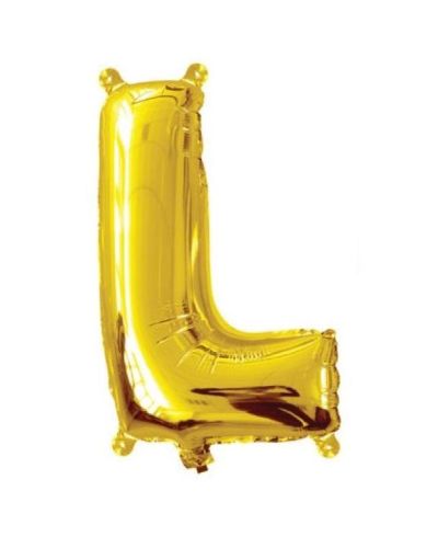 Mini Gold Foil Balloon – Letter L