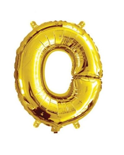 Mini Gold Foil Balloon – Letter O