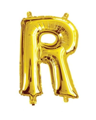 Mini Gold Foil Balloon – Letter R