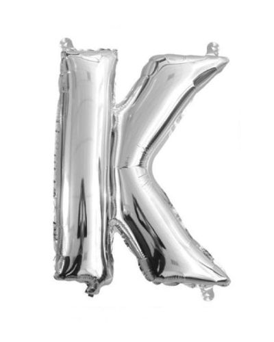 Mini Silver Foil Balloon – Letter K