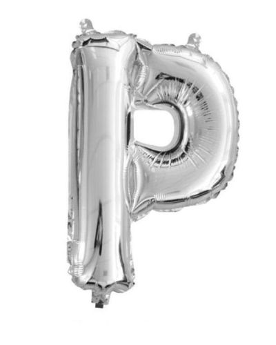 Mini Silver Foil Balloon – Letter P