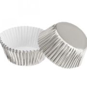 Silver Foil Mini Cupcake Cases 75pk
