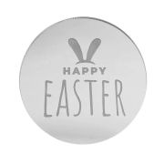 Mini Silver Mirror Cake Topper – Happy Easter