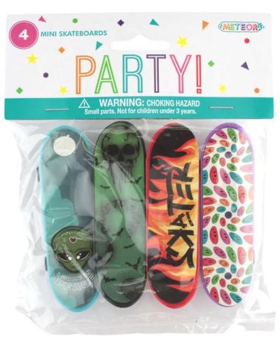 Mini Skateboard Favours 4pk