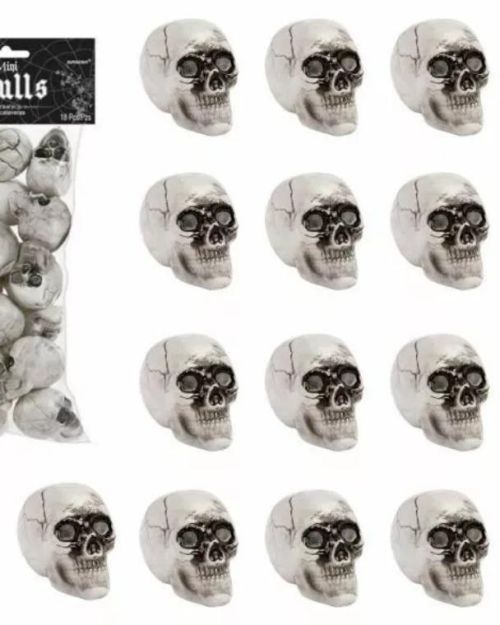 Mini Skull Decorations 18pk
