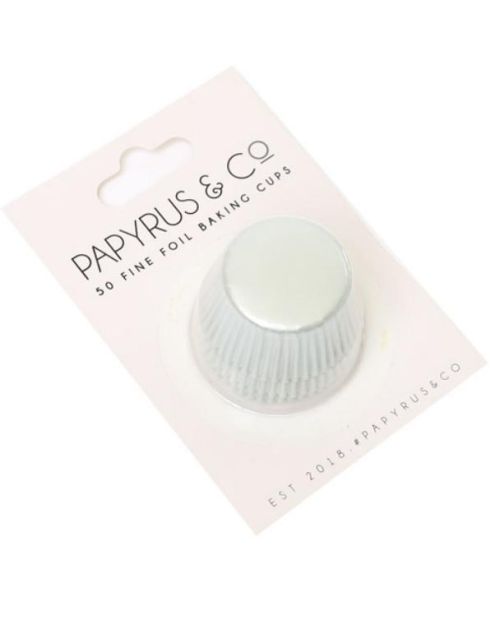 Mini White Foil Cupcake Cases 50pk