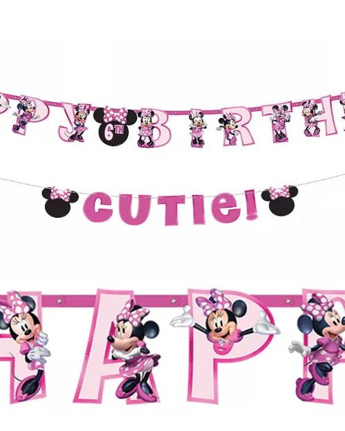 Minnie Add An Age Banner & Garland