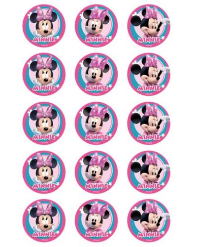 Edible Icing Cupcake Images – Minnie Mouse