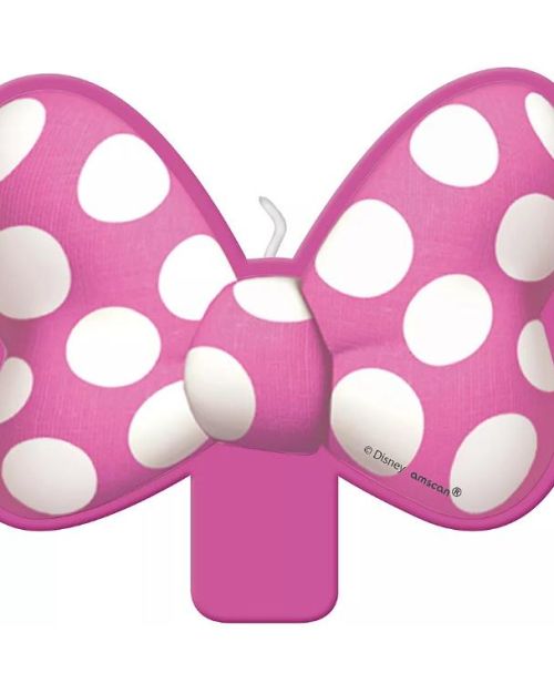Minnie Mouse Bow Candle