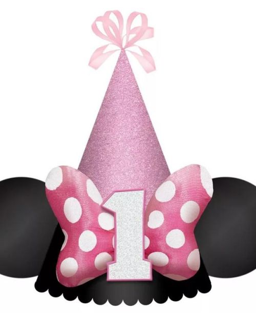 Minnie Mouse Deluxe 1st Birthday Hat