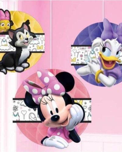 Minnie Happy Helpers Honeycomb Decorations