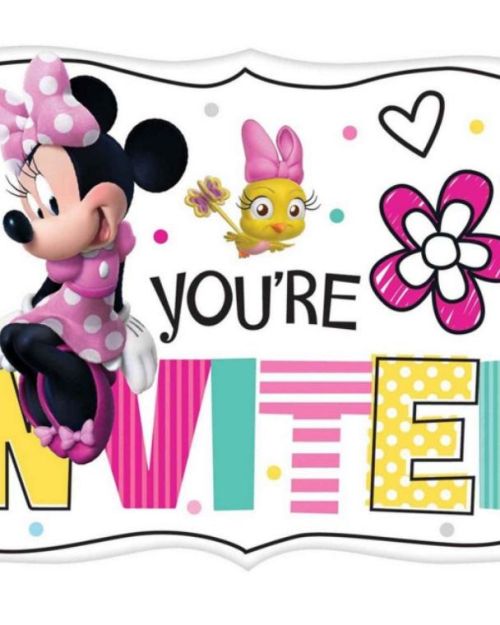Minnie Mouse Invitations 8pk