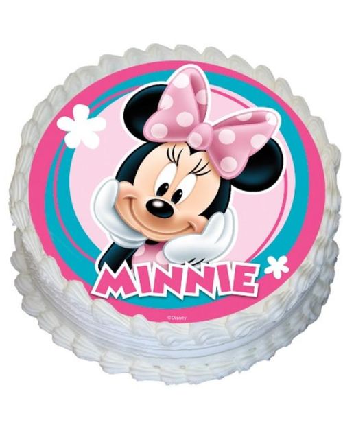 Edible Icing Image – Minnie Mouse Round