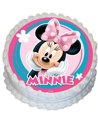 Edible Icing Image – Minnie Mouse Round