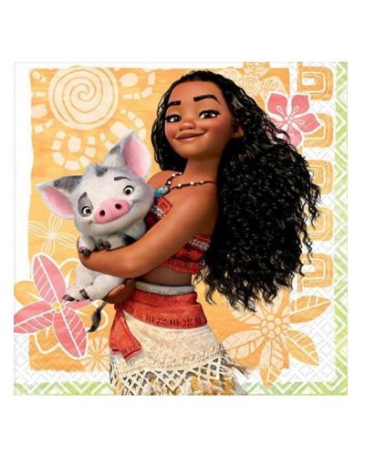 Moana Beverage Napkins – 16pk