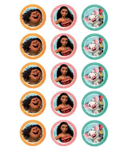 Edible Icing Cupcake Images – Moana