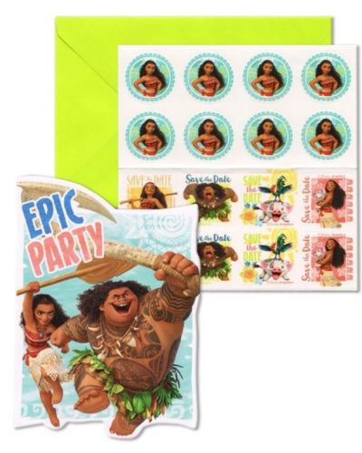 Moana Party Invites – 8pk