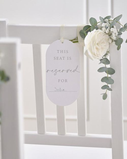 Modern Luxe Customisable Chair Signs 10pk