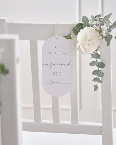 Modern Luxe Customisable Chair Signs 10pk