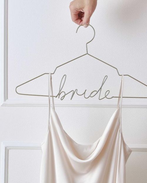 Modern Luxe Gold Bride Hanger