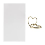 Modern Luxe Gold Metal Heart Place Card Holders 6pk