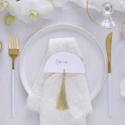 Modern Luxe Gold Tassel Place Cards 6pk