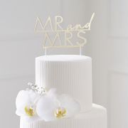Modern Luxe Mr & Mrs Cake Topper