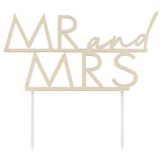 Modern Luxe Mr & Mrs Cake Topper