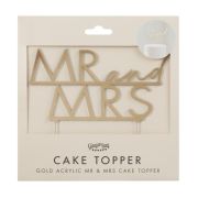 Modern Luxe Mr & Mrs Cake Topper
