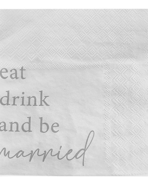 Modern Luxe Wedding Napkins 16pk