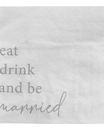 Modern Luxe Wedding Napkins 16pk