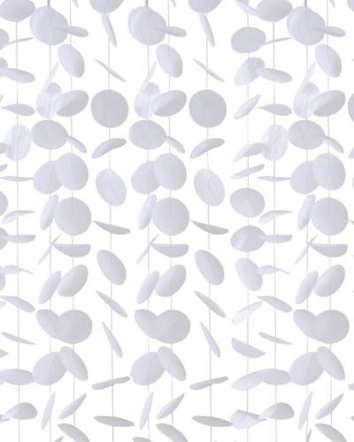 Modern Luxe White Paper Disc Backdrop