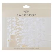 Modern Luxe White Paper Disc Backdrop