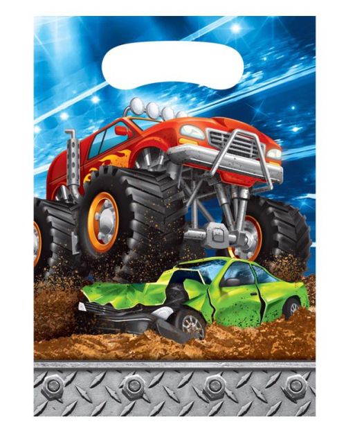 Monster Truck Loot Bags 8pk