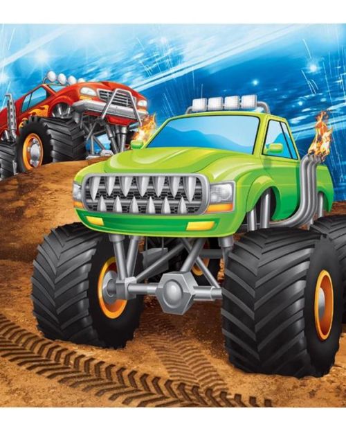 Monster Truck Lunch Napkins 16pk