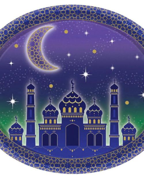 Moon & Stars Oval Dinner Plates 8pk