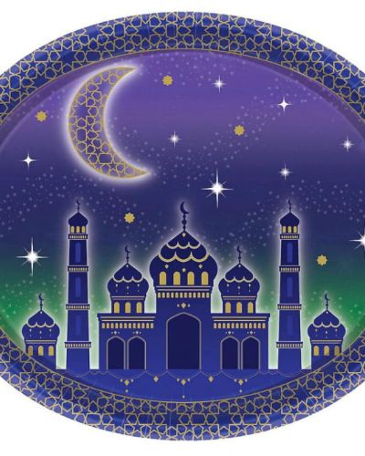 Moon & Stars Oval Dinner Plates 8pk