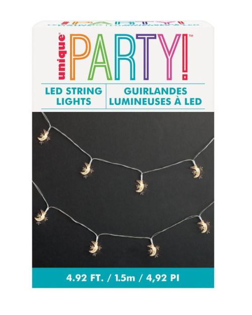 Moon & Star LED String Lights