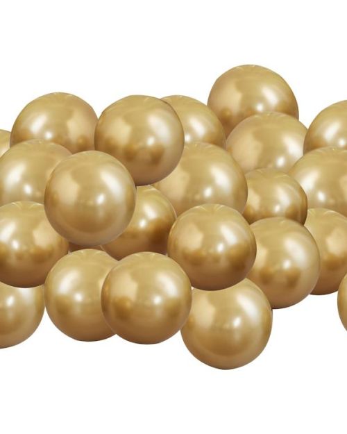 Gold Chrome Mosaic Balloons 40pk