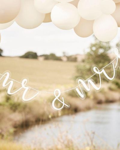 Mr & Mrs Acrylic Wedding Bunting