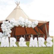 Mr & Mrs Balloon Mosaic Stand