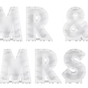 Mr & Mrs Balloon Mosaic Stand