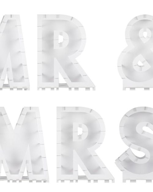 Mr & Mrs Balloon Mosaic Stand