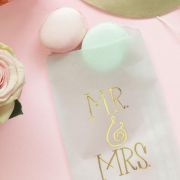 Mr & Mrs Glassine Treat Bags 8pk